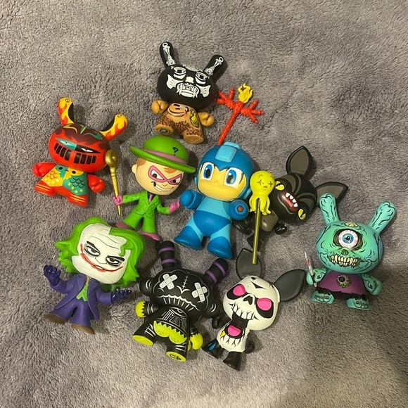 Other - Kidrobot and funko visual designer toy lot! Metro man joker riddler evil bunny
